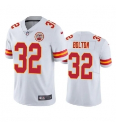 Men's Kansas City Chiefs #32 Nick Bolton White Vapor Untouchable Limited Stitched NFL Jersey