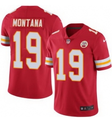 Nike Chiefs #19 Joe Montana Red Team Color Mens Stitched NFL Vapor Untouchable Limited Jersey