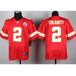 Nike Kansas City Chiefs 2 Dustin Colquitt Red Elite NFL Jersey