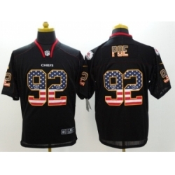 Nike Kansas City Chiefs 92 Dontari Poe Black Elite USA Flag Fashion NFL Jersey