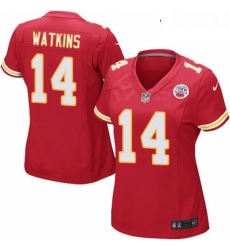 Womens Nike Kansas City Chiefs 14 Sammy Watkins Game Red Team Color NFL Jersey