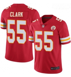 Chiefs #55 Frank Clark Red Team Color Youth Stitched Football Vapor Untouchable Limited Jersey