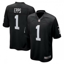 Men Las Vegas Raiders 1 EPPS Vapor Limited Black Jersey