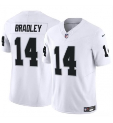 Men Las Vegas Raiders 14 Carter Bradley White F U S E Vapor Stitched Football Jersey