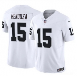 Men Las Vegas Raiders  15 Fernando Mendoza White 2026 Draft F U S E  Vapor Untouchable Limited Stitched Football Jersey