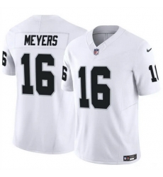 Men Las Vegas Raiders 16 Jakobi Meyers White 2023 F U S E Vapor Untouchable Stitched Football Jersey