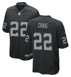 Men Las Vegas Raiders 22 Roger Craig Nike Black Vapor Limited Jersey