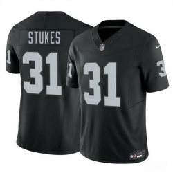 Men Las Vegas Raiders  31 Treydan Stukes Black 2026 Draft F U S E  Vapor Untouchable Limited Stitched Football Jersey