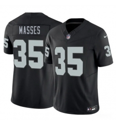 Men Las Vegas Raiders  35 Hezekiah Masses Black 2026 Draft F U S E  Vapor Untouchable Limited Stitched Football Jersey