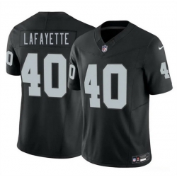 Men Las Vegas Raiders  40 Devin Lafayette Black 2026 Draft F U S E  Vapor Untouchable Limited Stitched Football Jersey