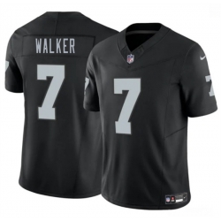 Men Las Vegas Raiders  7 Quay Walker Black 2026 F U S E  Vapor Untouchable Limited Stitched Football Jersey