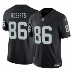 Men Las Vegas Raiders  86 Chase Roberts Black 2026 Draft F U S E  Vapor Untouchable Limited Stitched Football Jersey