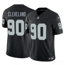 Men Las Vegas Raiders  90 Brandon Cleveland Black 2026 Draft F U S E  Vapor Untouchable Limited Stitched Football Jersey