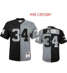 Men Raiders #98 CROSBY Split throwback jersey