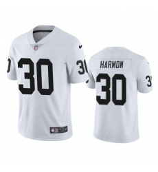 Men's Las Vegas Raiders #30 Duron Harmon White Vapor Untouchable Limited Stitched Jersey