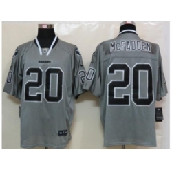 Nike Oakland Raiders 20 Darren McFadden Grey Elite Lights out NFL Jersey