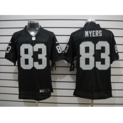 Nike Oakland Raiders 83 Brandon Myers Black Elite NFL Jersey