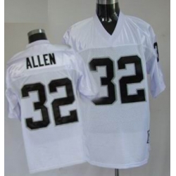 Oakland Raiders 32 M.Allen white throwback Jersey mitchellandness