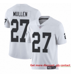 Raiders 27 Trayvon Mullen White Men Stitched Football Vapor Untouchable Limited Jersey