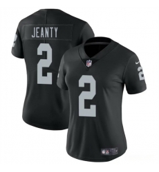 Women Las Vegas Raiders 2 Ashton Jeanty Black 2025 Vapor Stitched Jersey