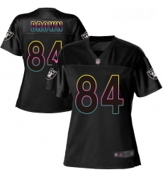 Womens Antonio Brown Game Black Jersey Oakland Raiders Football 84 Jersey Fashion