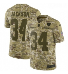 Youth Nike Oakland Raiders 34 Bo Jackson Limited Camo 2018 Salute to Service NFL Jersey