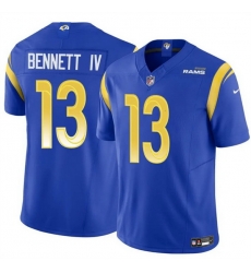 Men Los Angeles Rams 13 Stetson Bennett IV Blue 2024 F U S E Vapor Untouchable Stitched Football Jersey Men Los Angeles Rams 13 Stetson Bennett IV Blue 2024 F U S E Vapor Untouchable Stitched Football Jersey