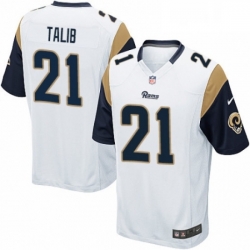 Men Nike Los Angeles Rams 21 Aqib Talib Game White NFL Jersey