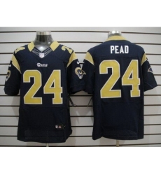 Nike St. Louis Rams 24 Isaiah Pead Dark Blue Elite NFL Jersey