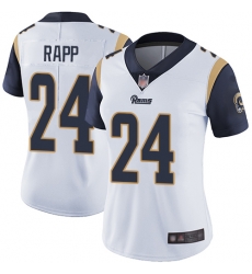 Rams 24 Taylor Rapp White Women Stitched Football Vapor Untouchable Limited Jersey