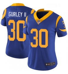 Womens Nike Los Angeles Rams 30 Todd Gurley Elite Royal Blue Alternate NFL Jersey