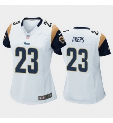 women cam akers los angeles rams white game jersey 