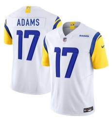 Youth Los Angeles Rams 17 Davante Adams White 2024 F U S E Vapor Untouchable Stitched Football Jersey