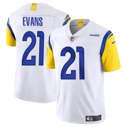 Youth Los Angeles Rams 21 Zach Evans White 2024 Vapor Untouchable Stitched Football Jersey