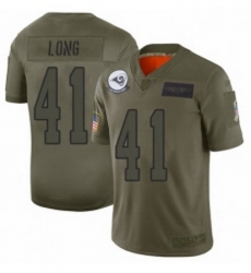 Youth Los Angeles Rams 41 David Long Limited Camo 2019 Salute to Service Football Jersey