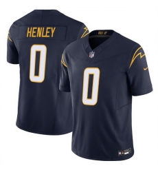 Men Los Angeles Chargers 0 Daiyan Henley Navy 2025 F U S E Vapor Limited Stitched Football Jersey