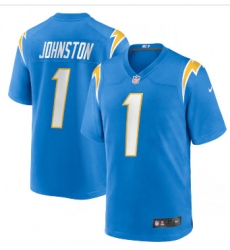 Men Los Angeles Chargers 1 Quentin Johnston Vapor Limited Jersey