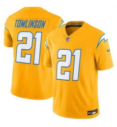 Men Los Angeles Chargers 21 LaDainian Tomlinson Gold 2025 F U S E Alternate Vapor Limited Stitched Football Jersey Men Los Angeles Chargers 21 LaDainian Tomlinson Gold 2025 F U S E Alternate Vapor Limited Stitched Football Jersey