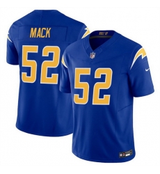 Men Los Angeles Chargers 52 Khalil Mack Royal 2025 F U S E Vapor Limited Stitched Football Jersey