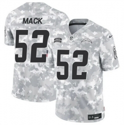 Men Los Angeles Chargers 52 Khalil Mack2024 F U S E Arctic Camo Salute To Service Limited Stitched Football Jersey