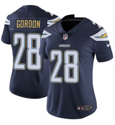 Womens Nike Los Angeles Chargers 28 Melvin Gordon Elite Navy Blue Team Color NFL Jersey