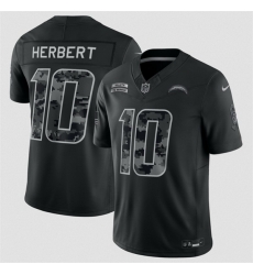 Youth Los Angeles Chargers  10 Justin Herbert Black 2026 Salute to Service Limited Stitched Football Jersey