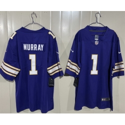 Men Minnesota Vikings  1 Kyler Murray Purple 2025 Throwback Vapor Untouchable Limited Stitched Jersey