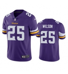 Men Minnesota Vikings 25 Albert Wilson Purple Vapor Untouchable Stitched Jersey