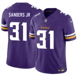 Men Minnesota Vikings  31 Marcus Sanders Jr Purple 2026 Draft F U S E  Vapor Untouchable Limited Stitched Jersey