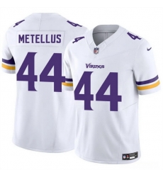 Men Minnesota Vikings 44 Josh Metellus White 2025 F U S E  Vapor Untouchable Limited Stitched Jersey