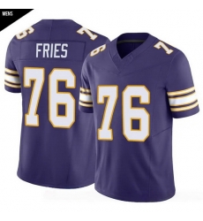 Men Minnesota Vikings  uFF0376 Will Fries Purple Limited Classic Vapor F U S E  Jersey