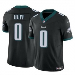 Men Philadelphia Eagles 0 Bryce Huff Black 2024 F U S E Vapor Untouchable Limited Stitched Football Jersey