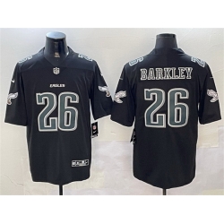 Men Philadelphia Eagles 26 Saquon Barkley Black Fashion Vapor Untouchable Limited Stitched Football Jersey