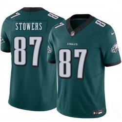 Men Philadelphia Eagles  87 Eli Stowers Green 2026 Draft F U S E  Vapor Untouchable Limited Stitched Football Jersey